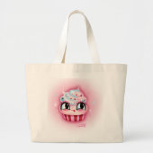 Cute Cupcake Grote Tote Bag (Voorkant)