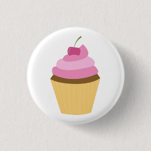 Cute Cupcake Illustratie Ronde Button 3,2 Cm