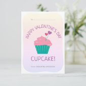 Cute Cupcake Kinder Classroom Valentijn (Staand voorkant)