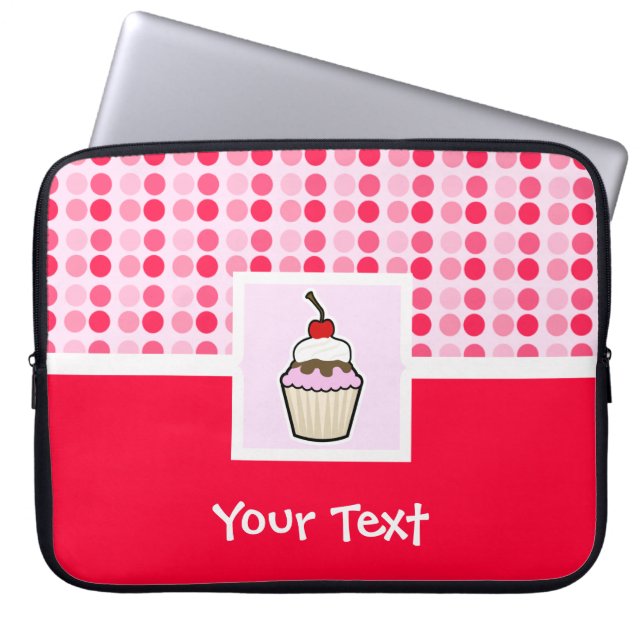 Cute Cupcake Laptop Sleeve (Voorkant)