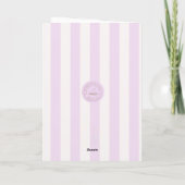 Cute Cupcake Llama Birthday Greeting, Blank Inside Kaart (Achterkant)