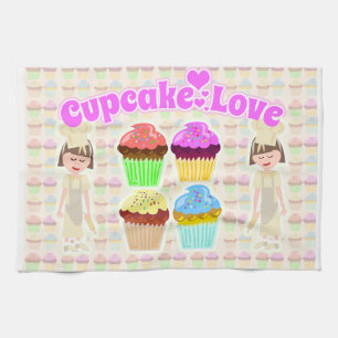 Cute Cupcake Love Chef Theedoek