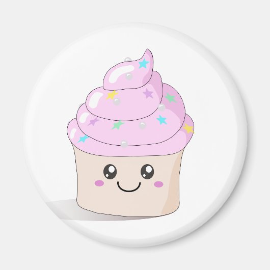 Cute Cupcake Magneet (Voorkant)