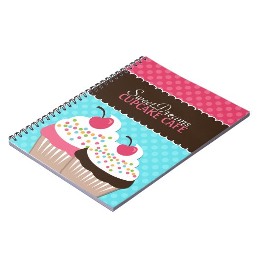 Cute Cupcake Note Book Notitieboek (Linkerzijde)