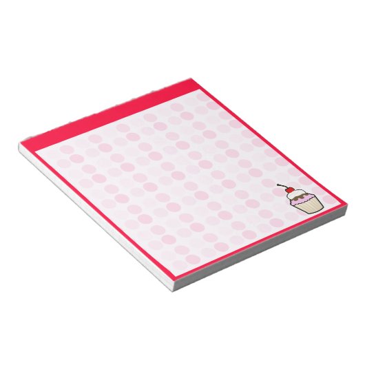 Cute Cupcake Notitieblok (Schuin)