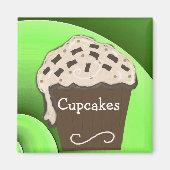 Cute Cupcake-ontwerp Magneet (Voorkant)