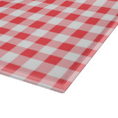 Cute Cupcake op Red en White Gingham Snijplank (Hoek)