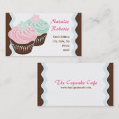 Cute Cupcake-oproepkaart Contactkaartje (Voorkant / Achterkant)