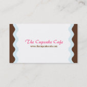 Cute Cupcake-oproepkaart Contactkaartje (Achterkant)