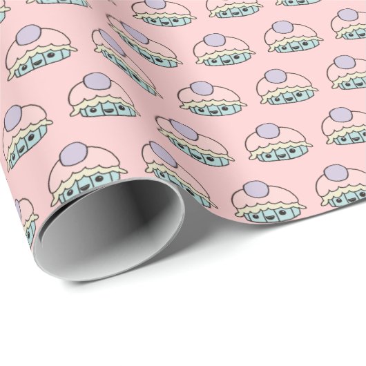 Cute Cupcake-opvulpapier Cadeaupapier (Rol Hoek)