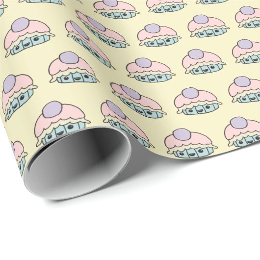 Cute Cupcake-opvulpapier Cadeaupapier (Rol Hoek)