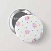 Cute cupcake-patroon ronde button 5,7 cm (Voorkant /achterkant)