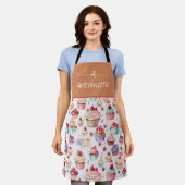 Cute Cupcake Patroon Schort (Gedragen)