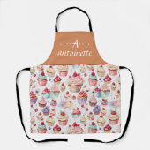 Cute Cupcake Patroon Schort (Voorkant)