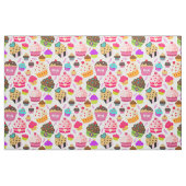 Cute Cupcake Patroon Stof (Fat Quarter)