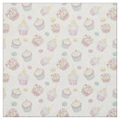 Cute Cupcake Patroon Stof (Swatch)