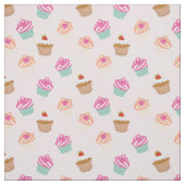 Cute cupcake-patroon stof (Swatch)