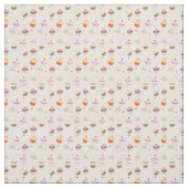 Cute Cupcake Pattern Fabric Stof (Swatch)