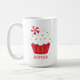 Cute Cupcake persoonlijke kerstMok Koffiemok