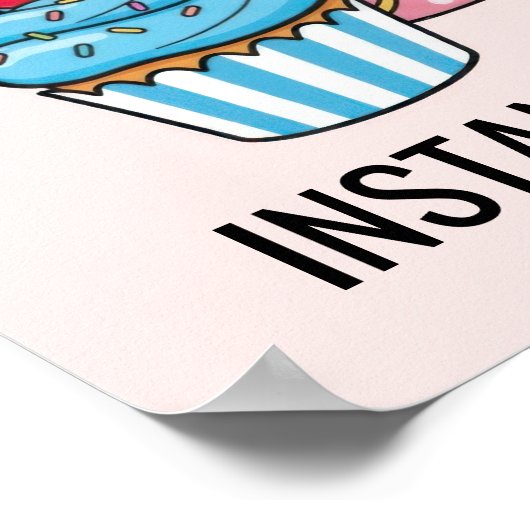 Cute Cupcake Poster (Hoek)