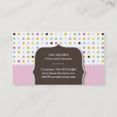 Cute Cupcake, Pretzel en Cookie Visitekaartje (Achterkant)