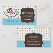 Cute Cupcake, Pretzel en Cookie Visitekaartje (Voorkant / Achterkant)