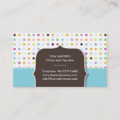 Cute Cupcake, Pretzel en Cookie Visitekaartje (Achterkant)