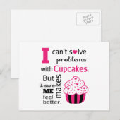 Cute Cupcake quote, geluk Briefkaart (Voorkant / Achterkant)