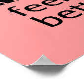 Cute Cupcake quote, geluk Poster (Hoek)