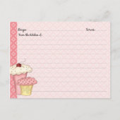 Cute Cupcake Recipcards Briefkaart (Voorkant)