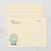 Cute Cupcake Recipcards Briefkaart (Voorkant / Achterkant)