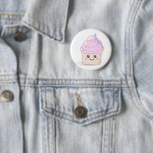 Cute Cupcake Ronde Button 5,7 Cm (In situ)