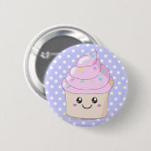 Cute Cupcake Ronde Button 5,7 Cm (Voorkant /achterkant)