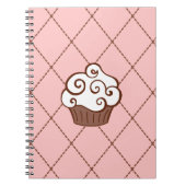Cute Cupcake School Kitchen Notitieboek Gift (Voorkant)