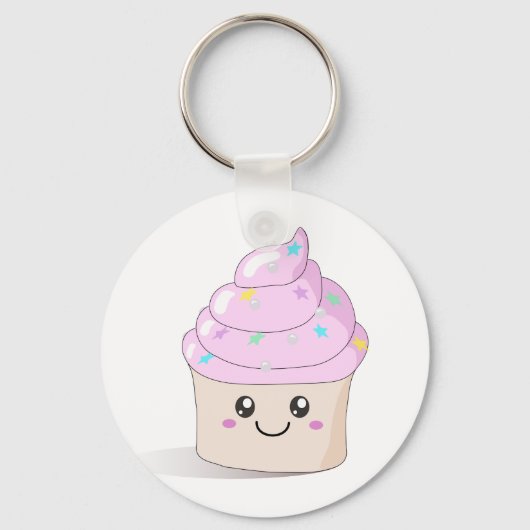 Cute Cupcake Sleutelhanger (Voorkant)