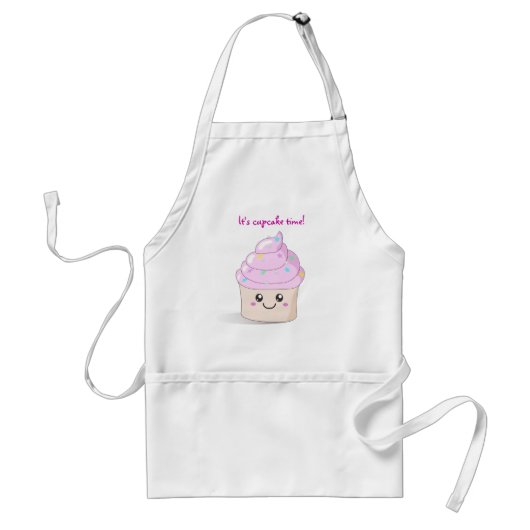 Cute Cupcake Standaard Schort (Voorkant)