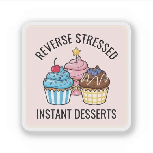 Cute Cupcake Sticker (Voorkant)