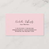 Cute Cupcake Sweet Treedt bakkerij Roze poka Dots Visitekaartje (Achterkant)