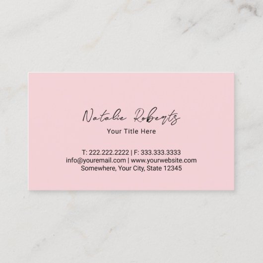 Cute Cupcake Sweet Treedt bakkerij Roze poka Dots Visitekaartje (Achterkant)