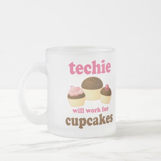 Cute Cupcake Techie Matglas Koffiemok (Links)