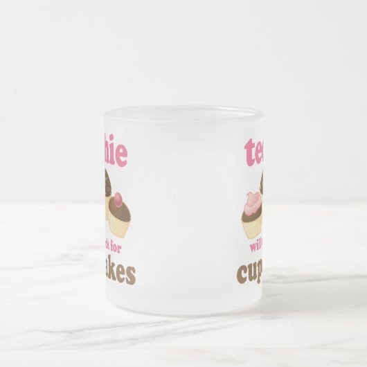 Cute Cupcake Techie Matglas Koffiemok (Center)