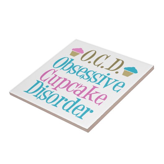 Cute Cupcake Tegeltje (Zijkant)