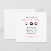 Cute Cupcake Uitnodiging (Voorkant / Achterkant)