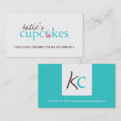 CUTE CUPCAKE VISITEKAARTJE (Voorkant / Achterkant)