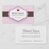 Cute Cupcake Visitekaartje (Voorkant / Achterkant)