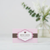 Cute Cupcake Visitekaartje (Staand voorkant)