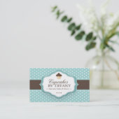 Cute Cupcake Visitekaartje (Staand voorkant)