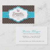 Cute Cupcake Visitekaartje (Voorkant / Achterkant)