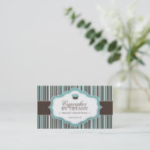 Cute Cupcake Visitekaartje (Staand voorkant)