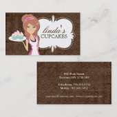 Cute Cupcake-Visitekaartjes Visitekaartje (Voorkant / Achterkant)